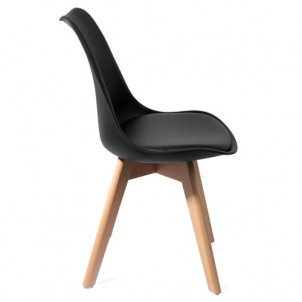 Modern Chair "KIKI EVO WOOD BLACK" Modern Chair "KIKI EVO WOOD BLACK"