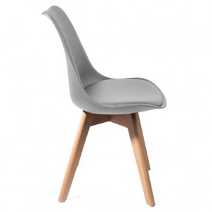 Modern Chair "KIKI EVO WOOD GREY" Modern Chair "KIKI EVO WOOD GREY"