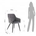 CHAIR "DENVER GRAY"