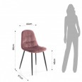 Sedia moderna "Fluffy Pink"