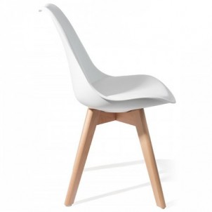 Sedia Moderna "KIKI EVO WOOD WHITE"