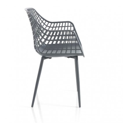 Sedia da interno / esterno "NAIROBI GREY PLUS"