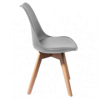 Sedia moderna "KIKI EVO WOOD GREY"