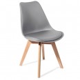 Sedia moderna "KIKI EVO WOOD GREY"