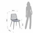 Modern Chair "NAIROBI GREY"