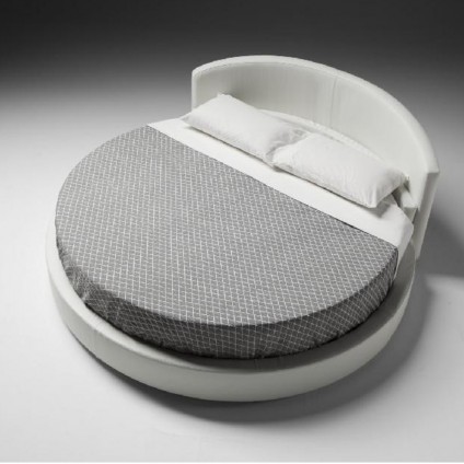 Upholstered Bed curved "Basel