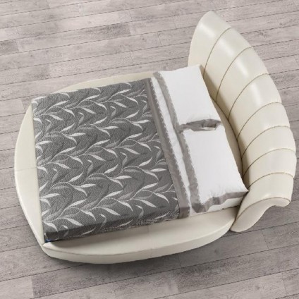 Upholstered Bed curved "Alessandria"