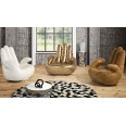 Poltrona pelle imbottita design"mano" 