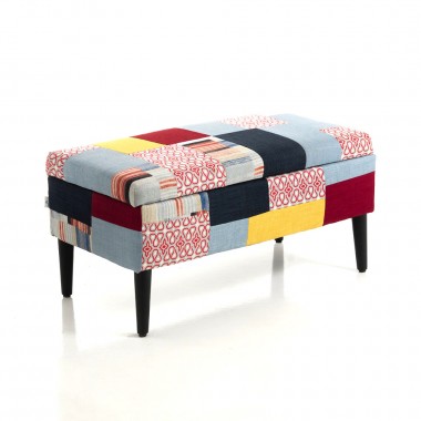 Cassapanca imbottita contenitore "KALEIDOS"