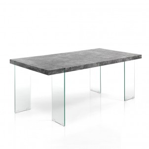 Tavolo moderno "Waver Cement" Tavolo moderno "Waver Cement"