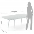 Tavolo allungabile "Momo 140 White" Tavolo allungabile "Momo 140 White"